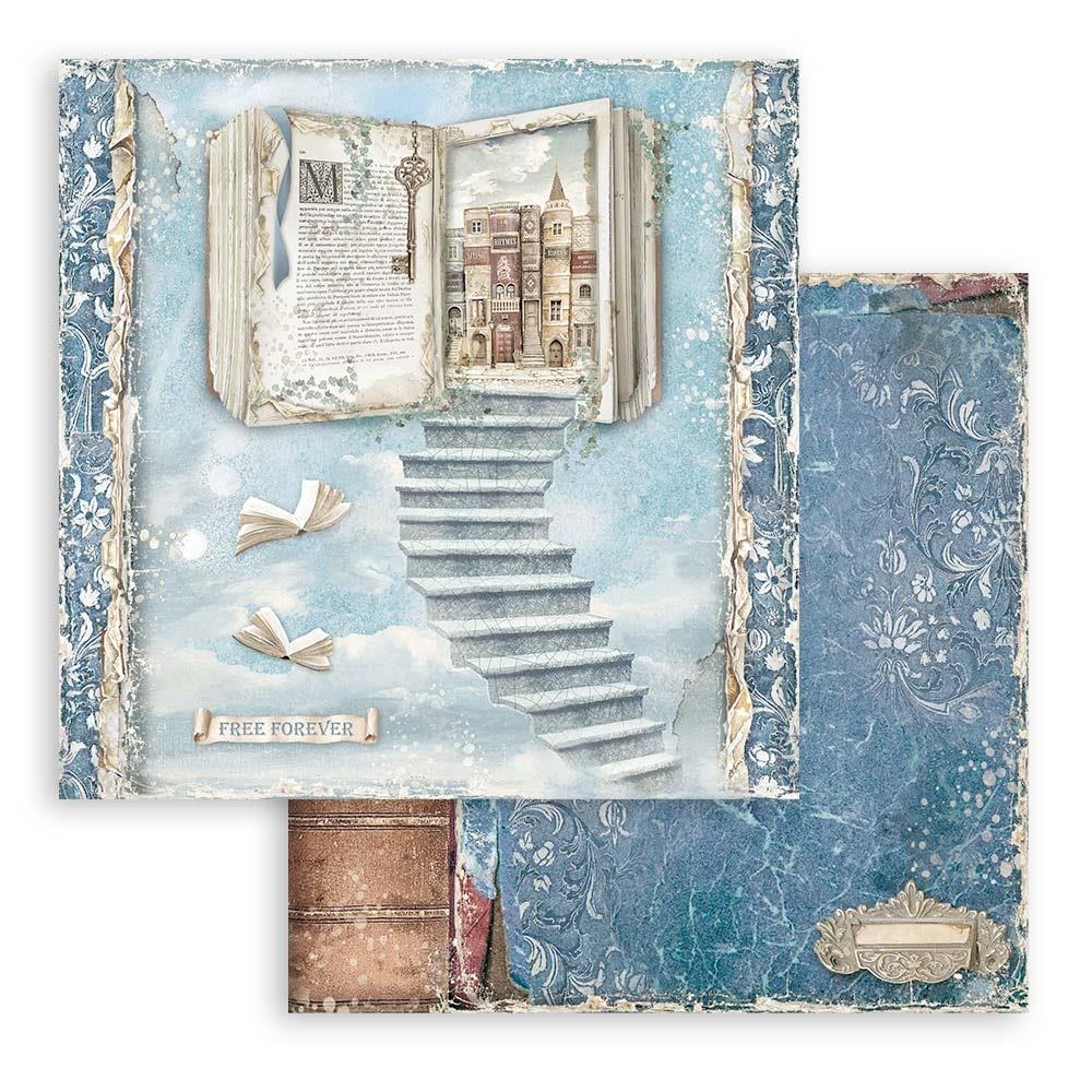 Stamperia Double-Sided Paper Pad 8x8 - Vintage Library