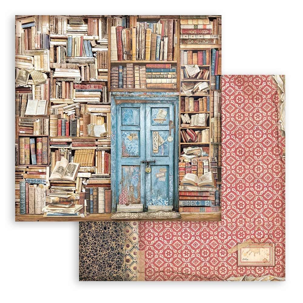 Stamperia Double-Sided Paper Pad 8x8 - Vintage Library