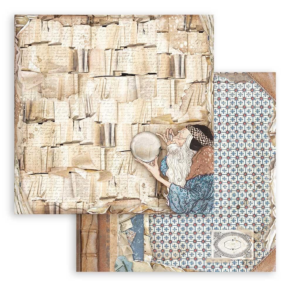 Stamperia Double-Sided Paper Pad 8x8 - Vintage Library