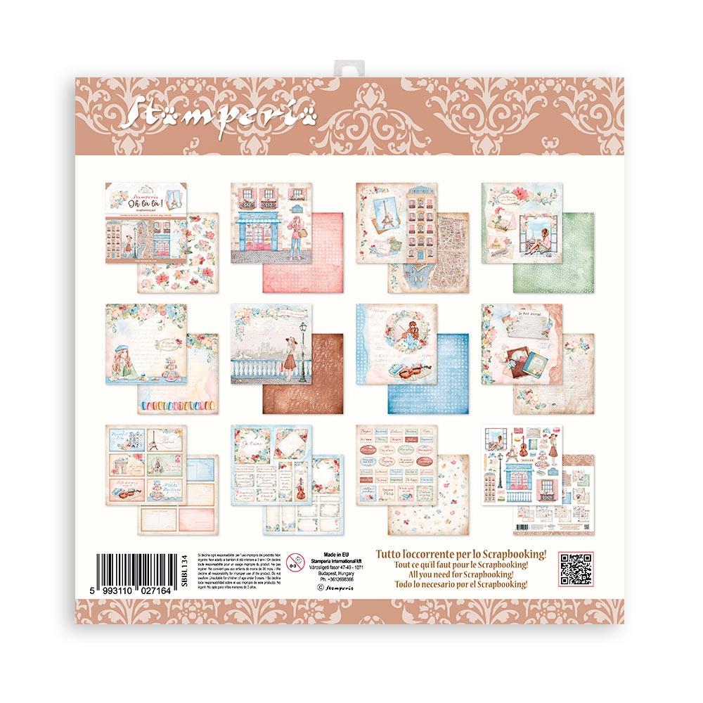 Stamperia Double-Sided Paper Pad 12x12 - Oh La La