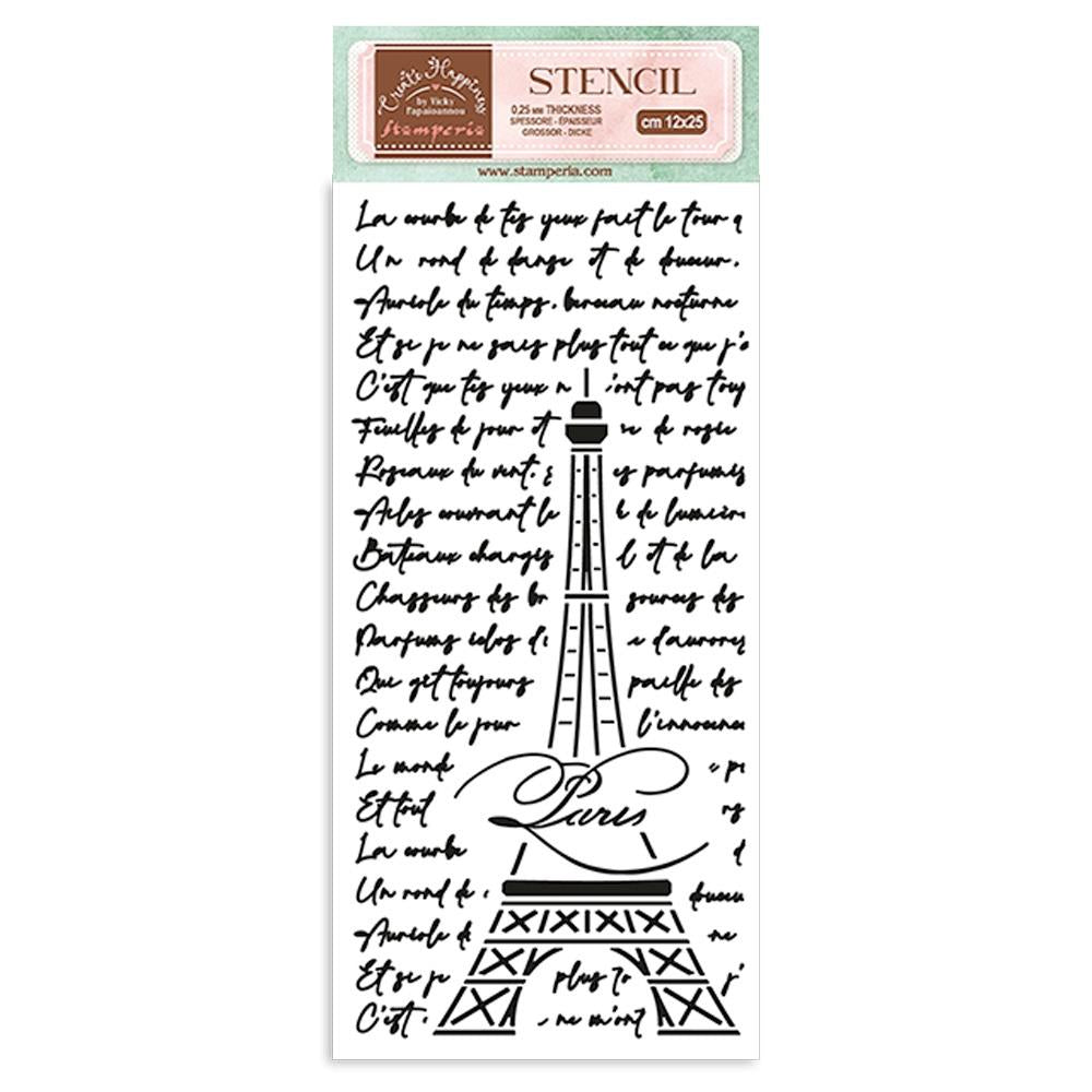 Stamperia Stencil - Oh La La - Tour Eiffel