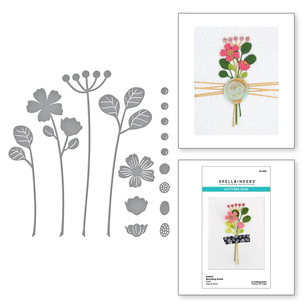 Spellbinders Cutting Dies - Sealed Blooming Stems