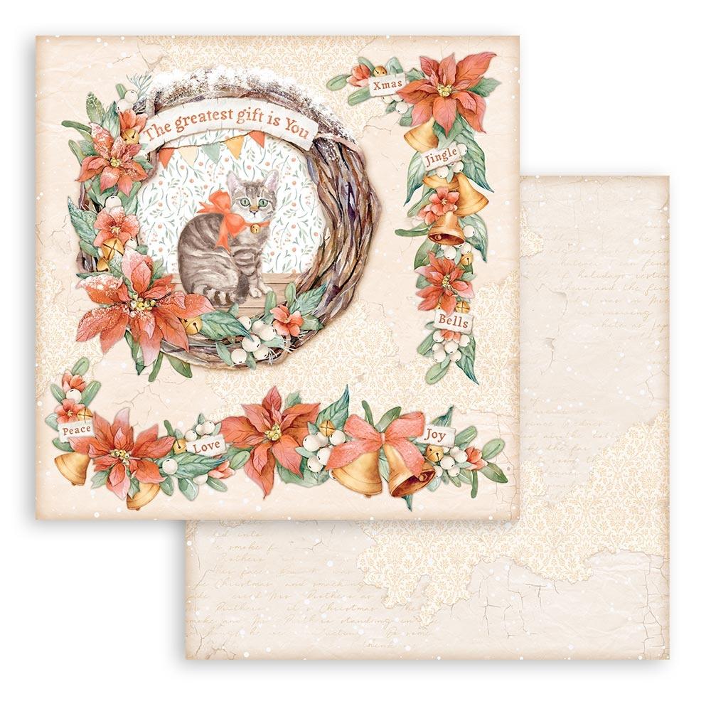 Stamperia Double-Sided Paper Pad 12x12 - All Around Christmas