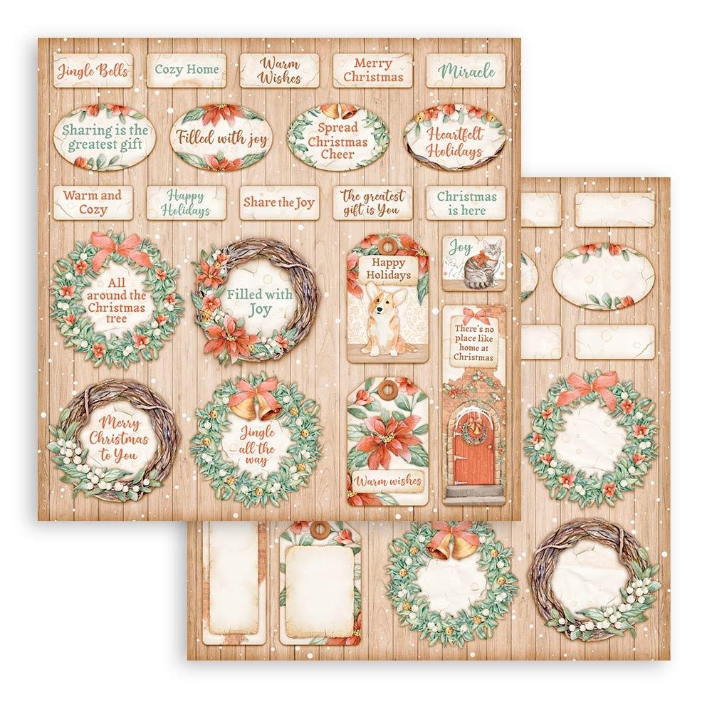 Stamperia Double-Sided Paper Pad 12x12 - All Around Christmas