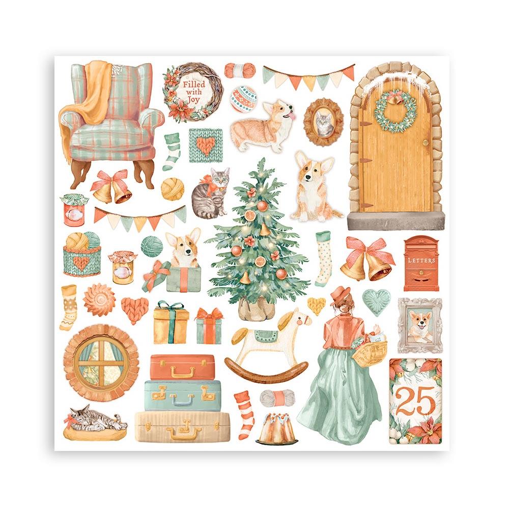 Stamperia Double-Sided Paper Pad 12x12 - All Around Christmas