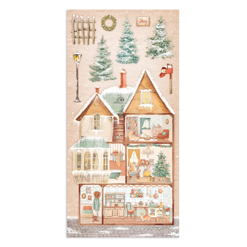Stamperia Collectables Double-Sided Paper 6X12 - All Around Christmas