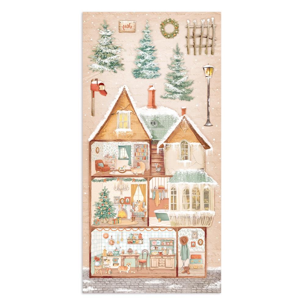 Stamperia Collectables Double-Sided Paper 6X12 - All Around Christmas