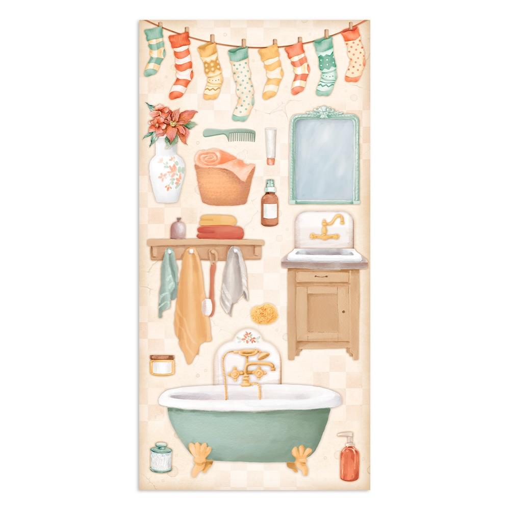 Stamperia Collectables Double-Sided Paper 6X12 - All Around Christmas