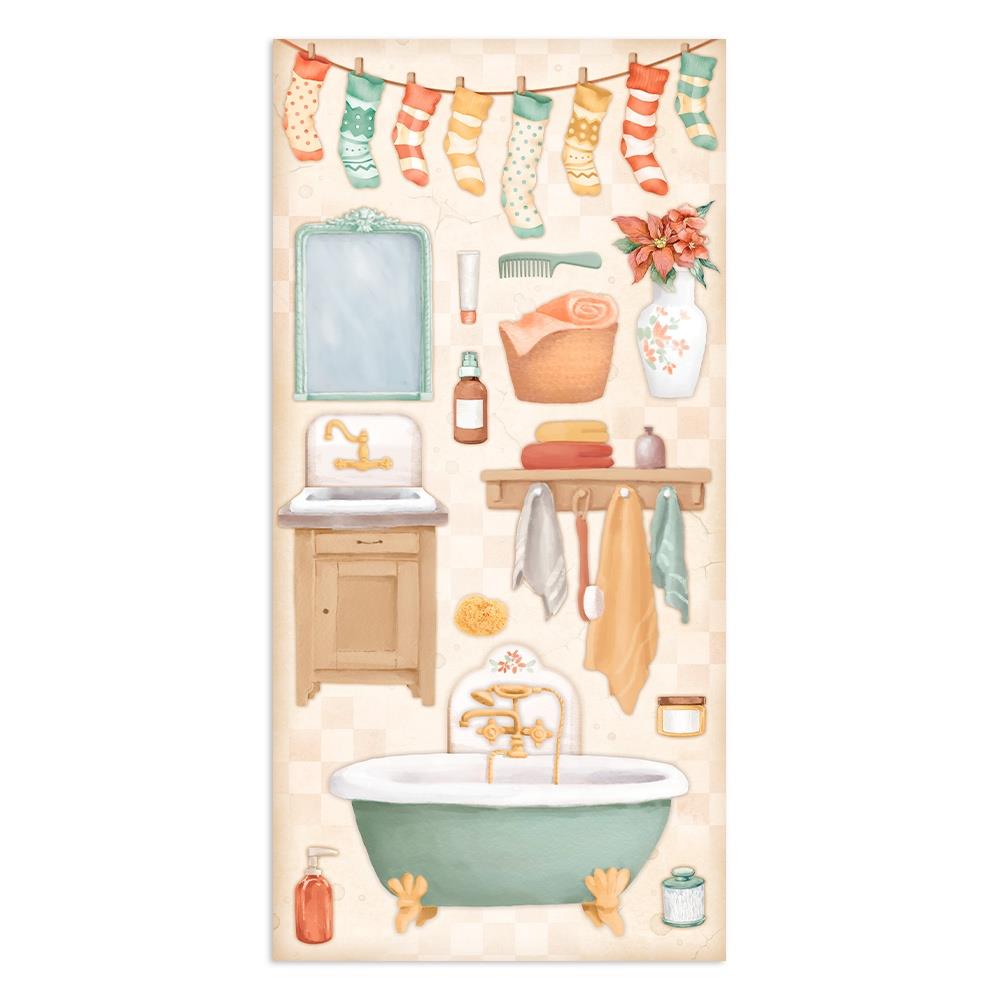 Stamperia Collectables Double-Sided Paper 6X12 - All Around Christmas