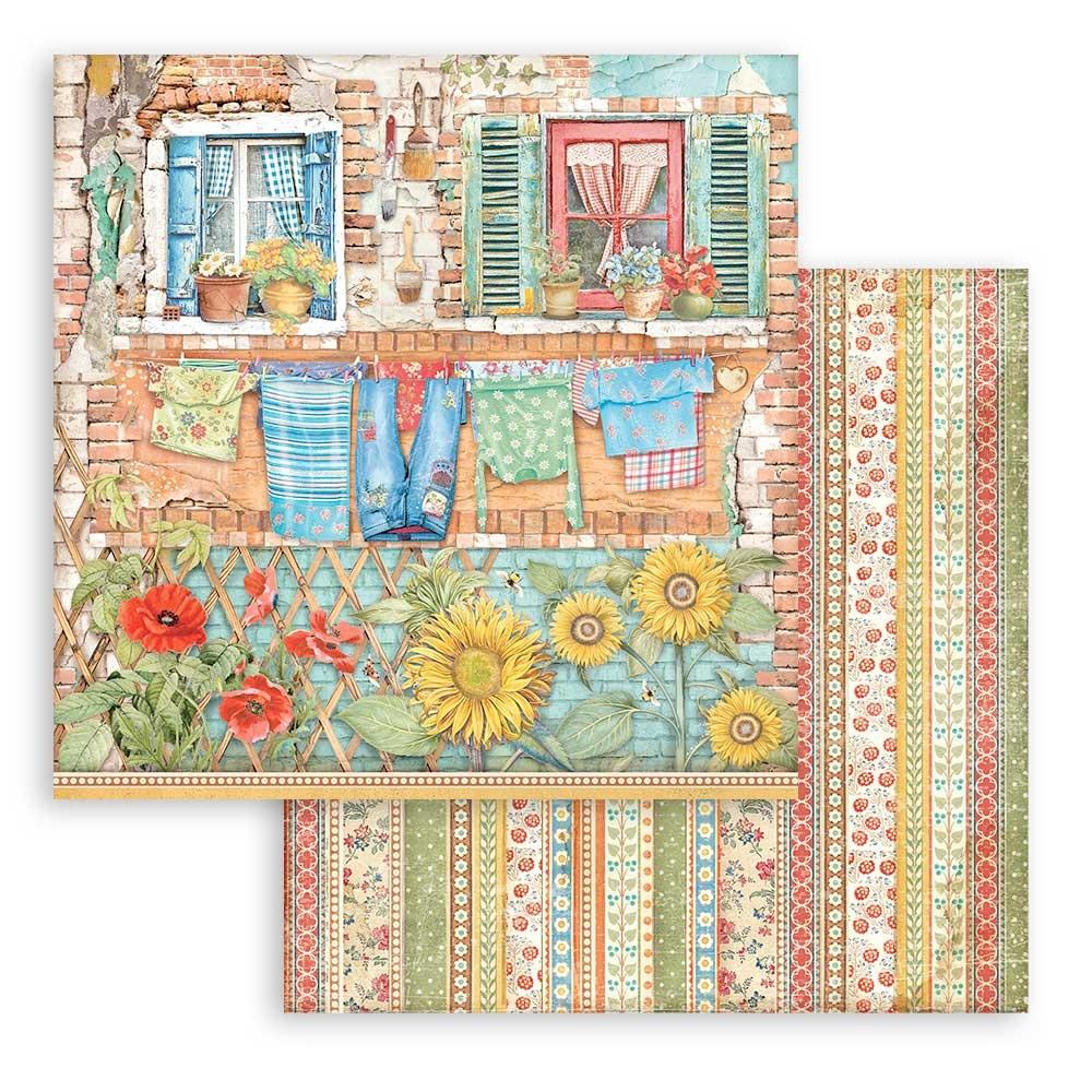 Stamperia Double-Sided Paper Pad 12x12 - Sunflower Art