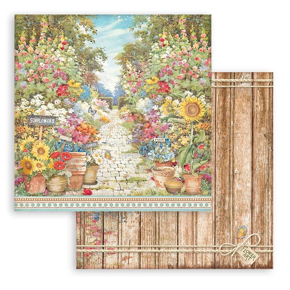 Stamperia Double-Sided Paper Pad 12x12 - Sunflower Art