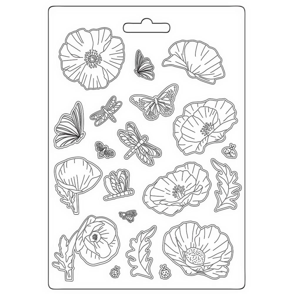 Stamperia Sof Mould A5 - Sunflower Art Flowers
