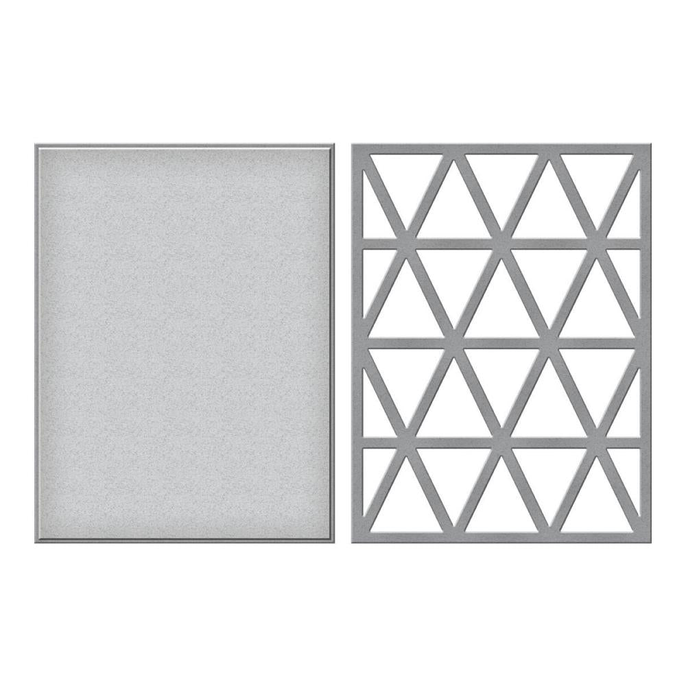 Spellbinders Etched Dies - Pennants Background