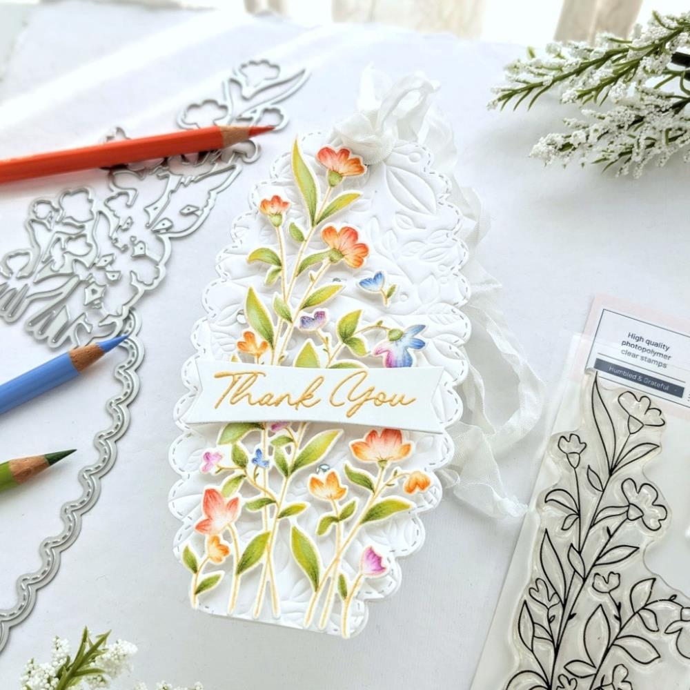 Pinkfresh Studio Clear Stamp Set - Humbled & Grateful