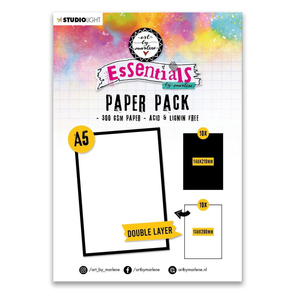 Art By Marlene Double Layer Paper Pack - Nr. 104. 20 Sheets
