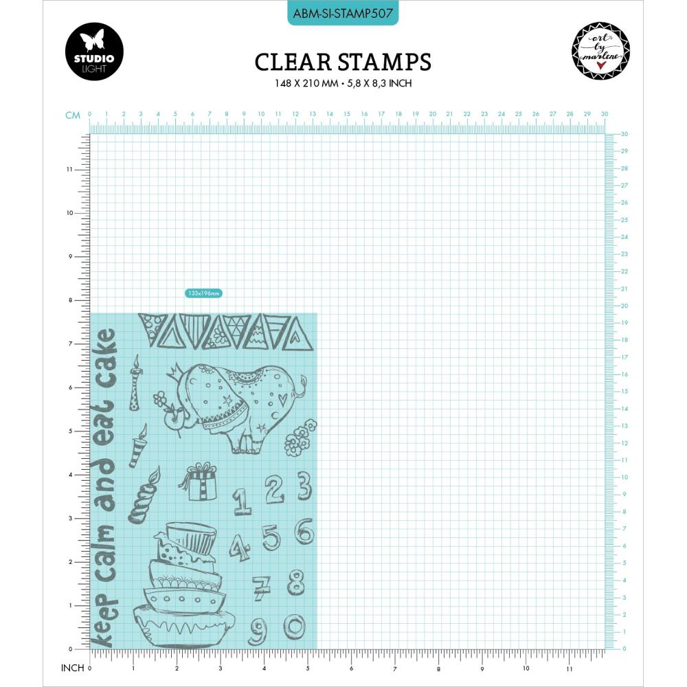 Art By Marlene Signature Collection Stamp - Nr. 507. Party Elephant