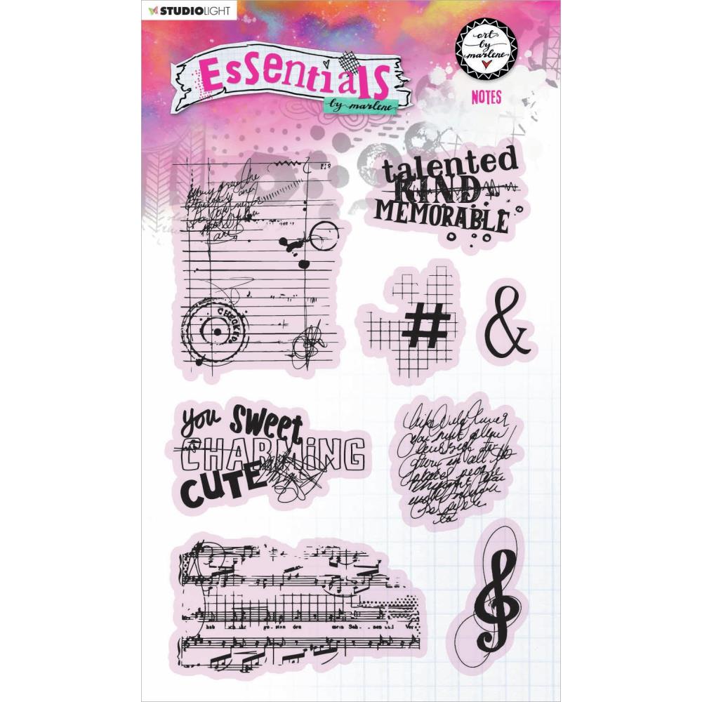 Art By Marlene Essentials Clear Stamp - Nr. 503. Notes