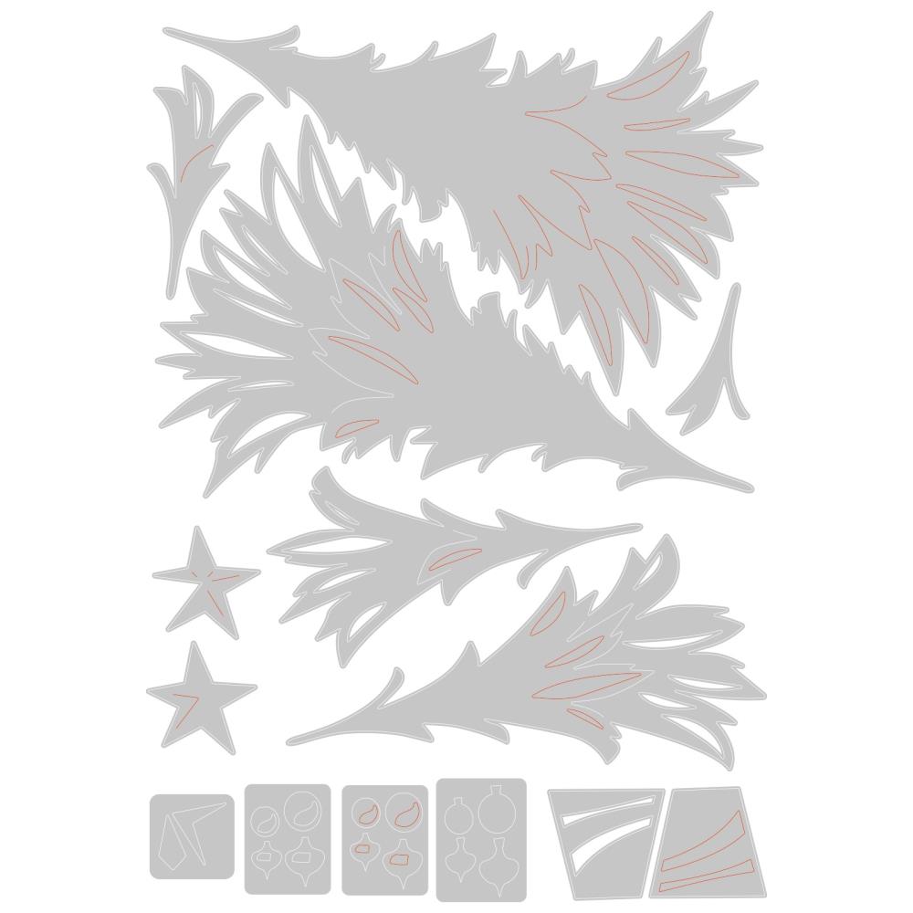 Sizzix Thinlits Dies By Tim Holtz - Trim A Tree Colorize