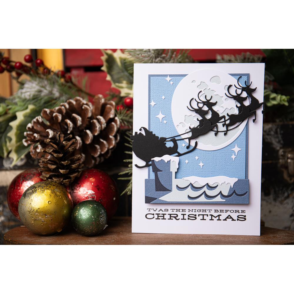 Sizzix Thinlits Dies By Tim Holtz - Reindeer Sleigh