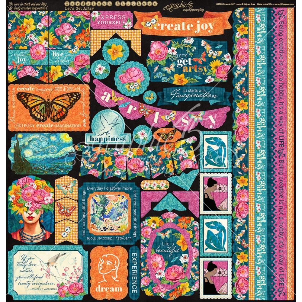 Graphic 45 - Collection Pack 12x12 - Let's Get Artsy