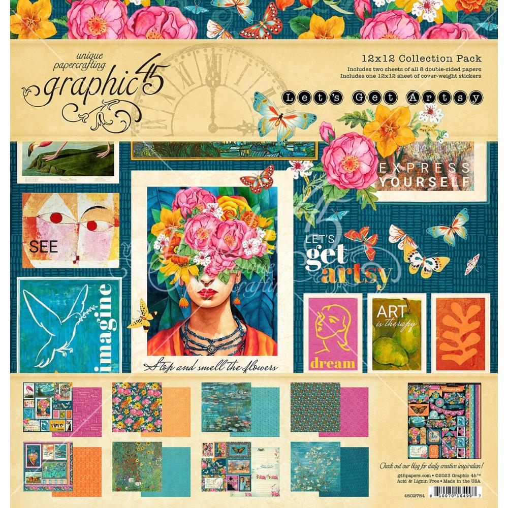 Graphic 45 - Collection Pack 12x12 - Let's Get Artsy