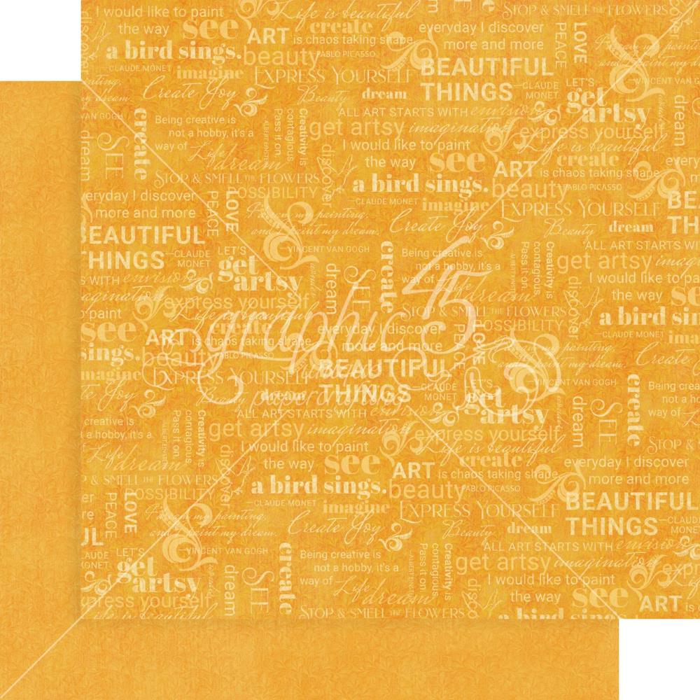 Graphic 45 - Patterns & Solids Double-Sided Paper Pad 12X12 - Let's Get Artsy