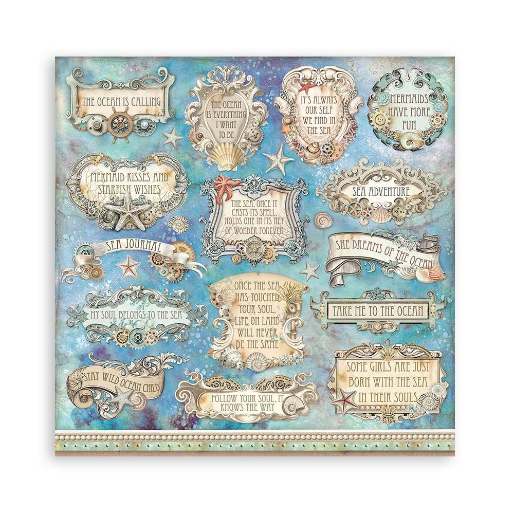 Stamperia Double-Sided Paper Pad 12x12 - Songs Of The Sea