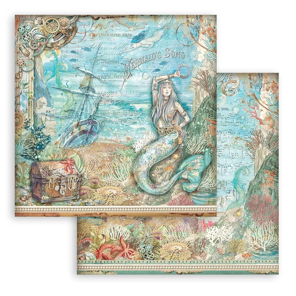 Stamperia Double-Sided Paper Pad 12x12 - Songs Of The Sea