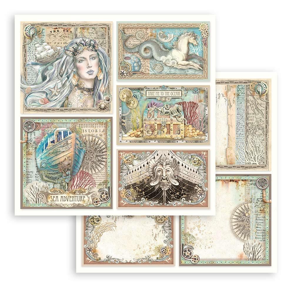 Stamperia Double-Sided Paper Pad 12x12 - Songs Of The Sea