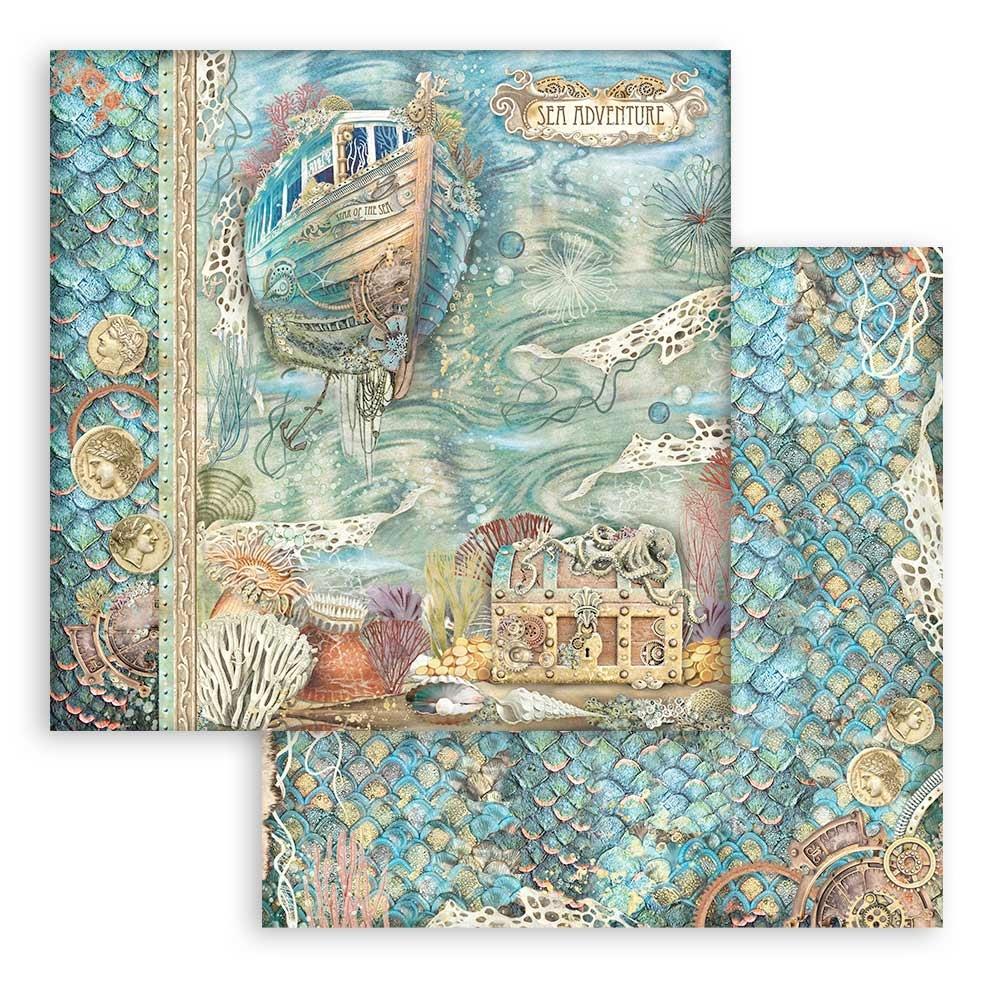 Stamperia Double-Sided Paper Pad 12x12 - Songs Of The Sea