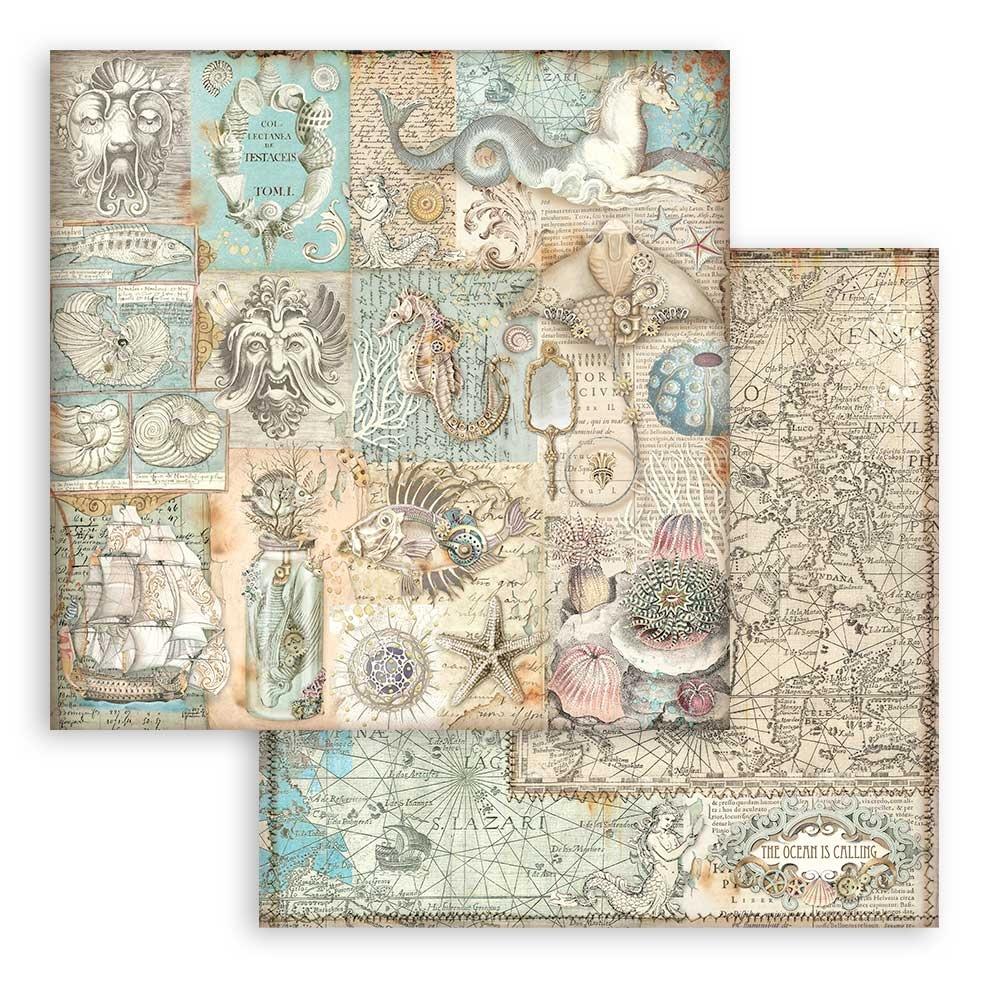 Stamperia Double-Sided Paper Pad 12x12 - Songs Of The Sea