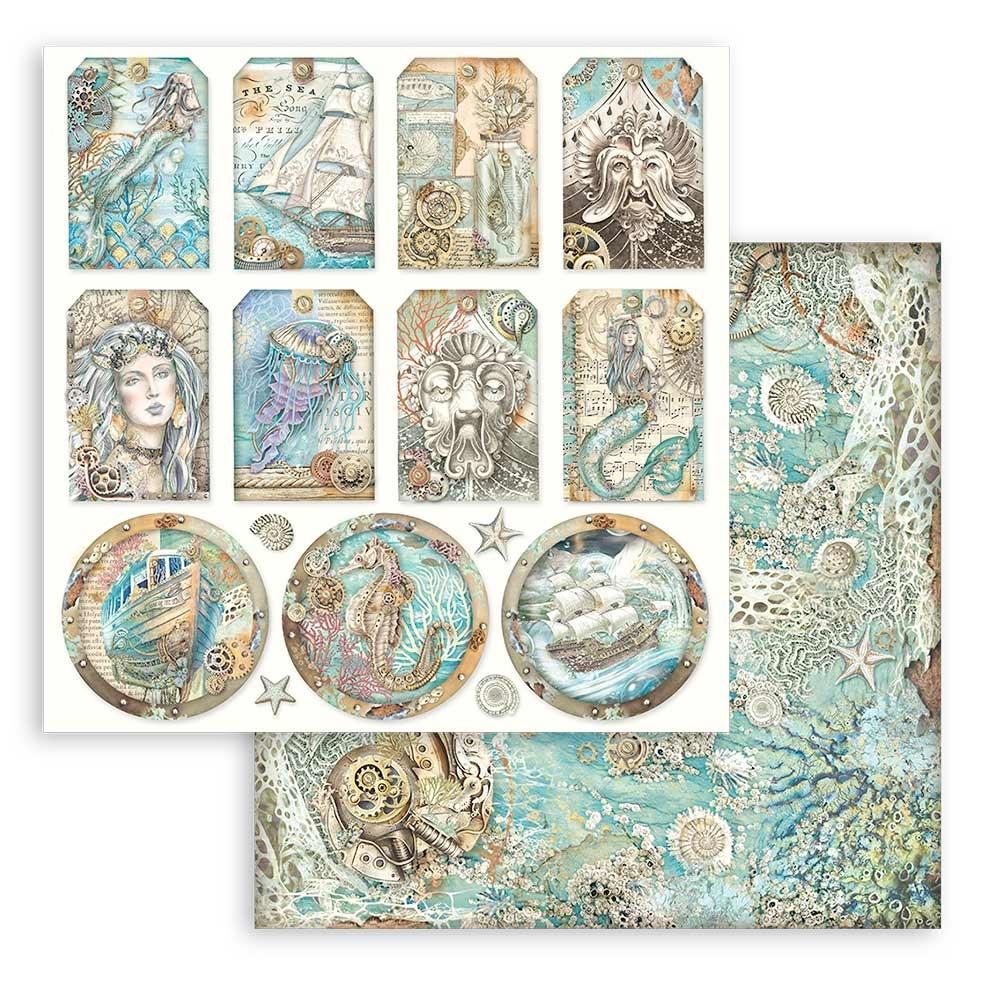 Stamperia Double-Sided Paper Pad 12x12 - Songs Of The Sea