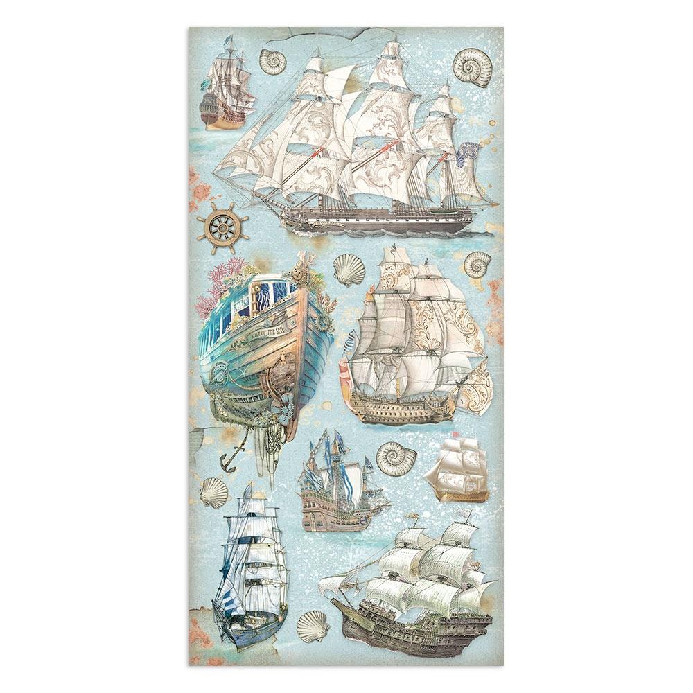 Stamperia Collectables Double-Sided Paper 6X12 - Songs Of The Sea