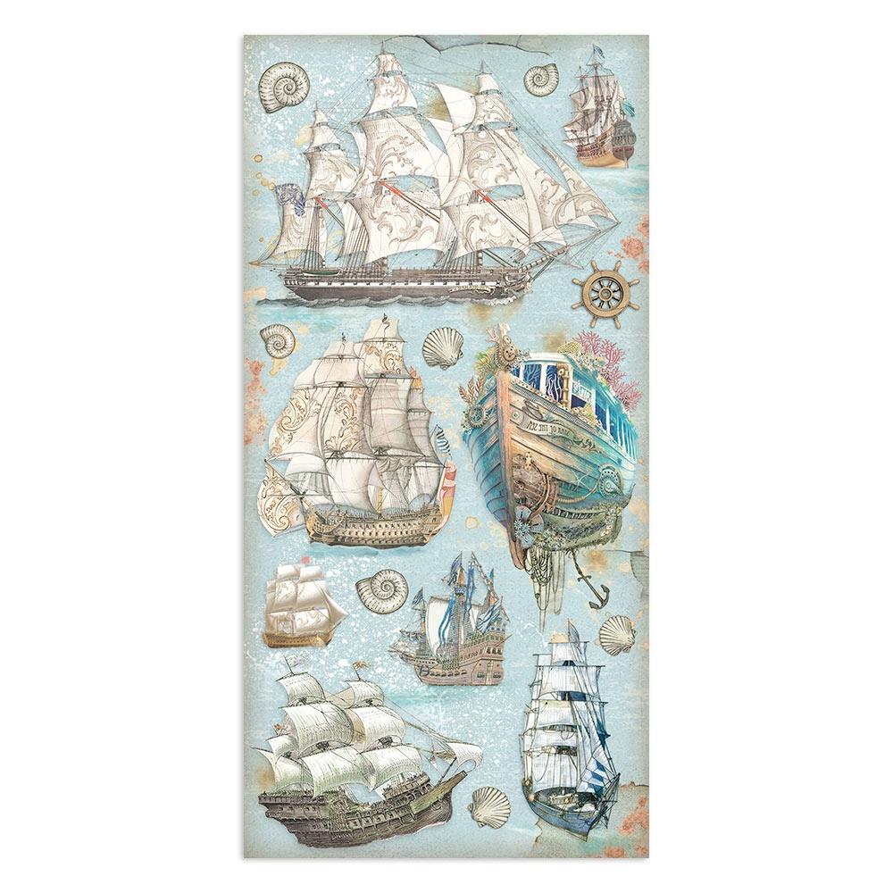 Stamperia Collectables Double-Sided Paper 6X12 - Songs Of The Sea