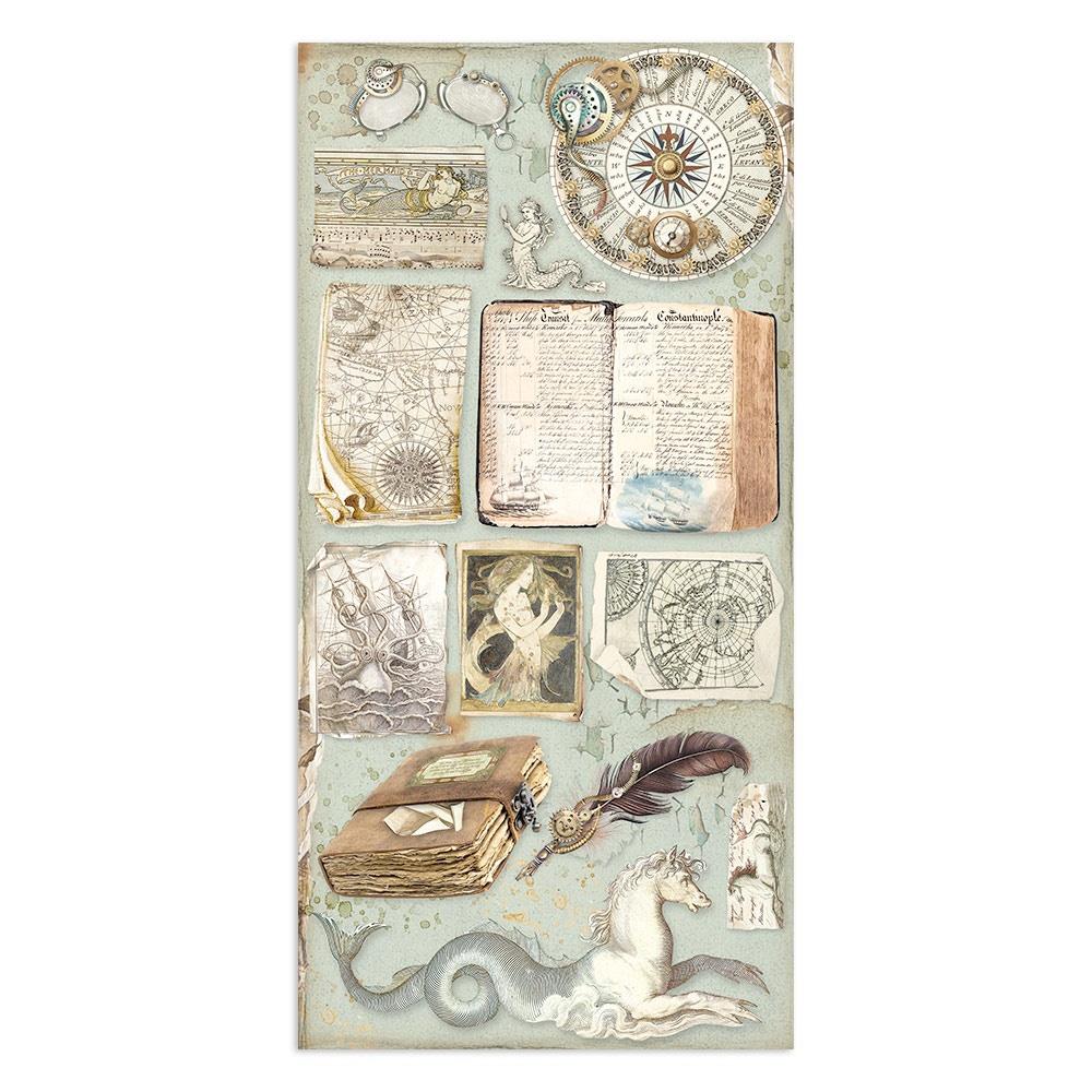 Stamperia Collectables Double-Sided Paper 6X12 - Songs Of The Sea