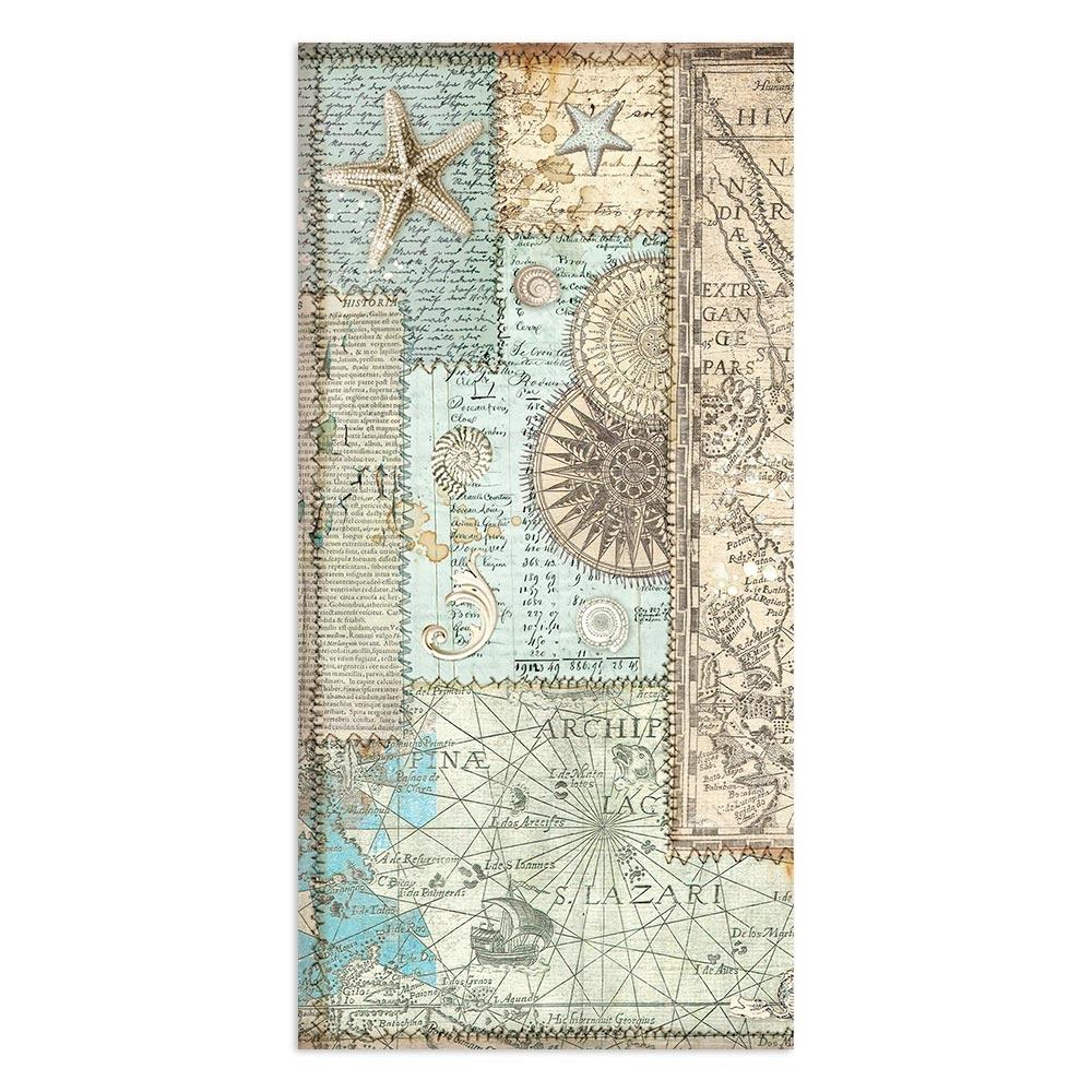 Stamperia Collectables Double-Sided Paper 6X12 - Songs Of The Sea