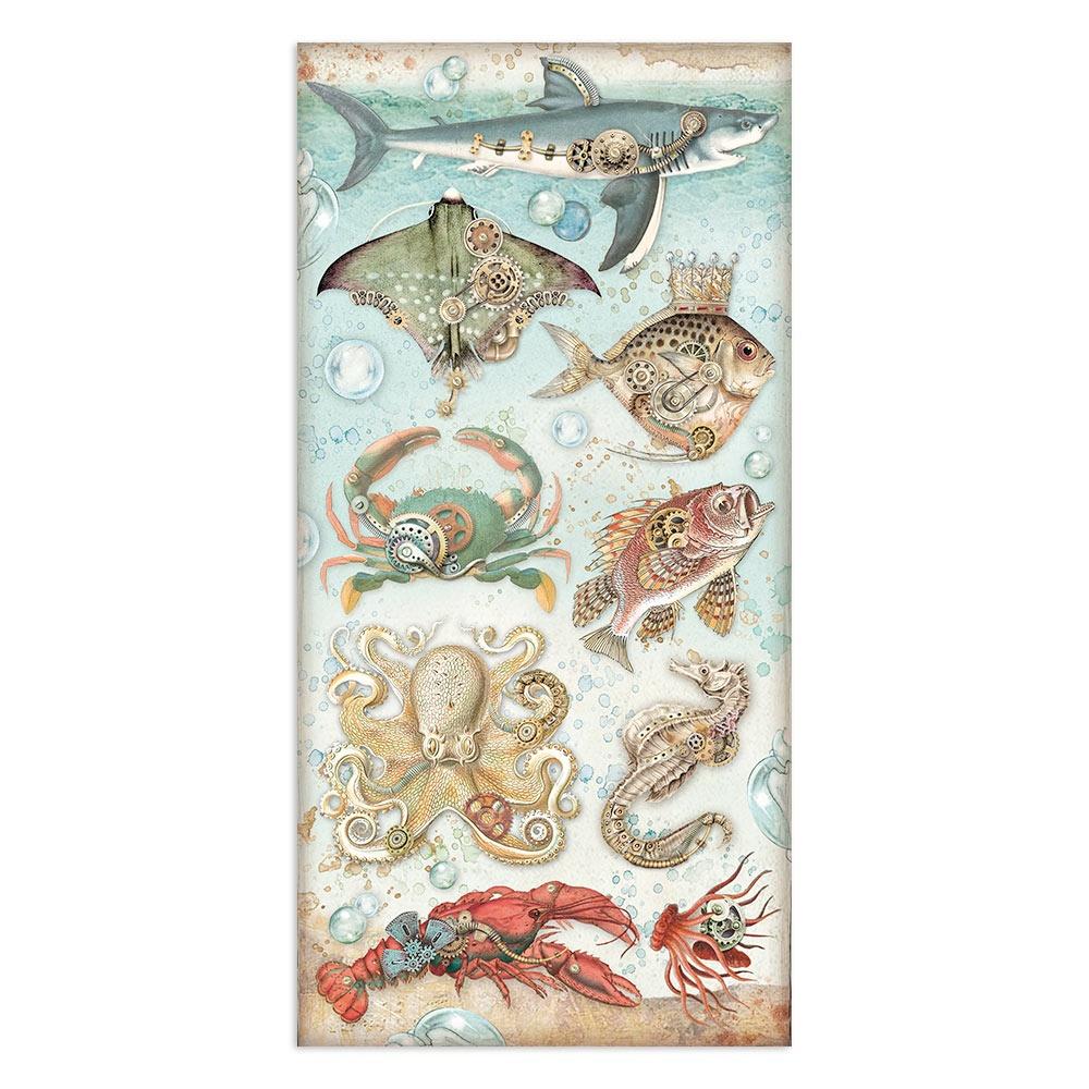 Stamperia Collectables Double-Sided Paper 6X12 - Songs Of The Sea