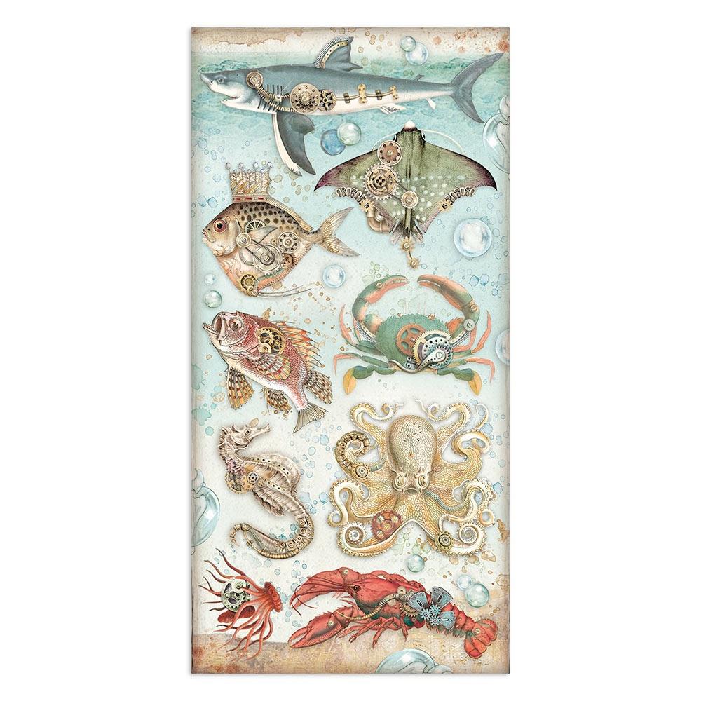 Stamperia Collectables Double-Sided Paper 6X12 - Songs Of The Sea