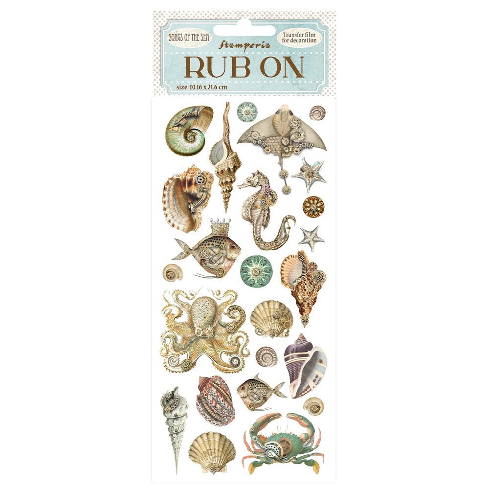 Stamperia Rub-On - Songs Of The Sea Shells And Fish
