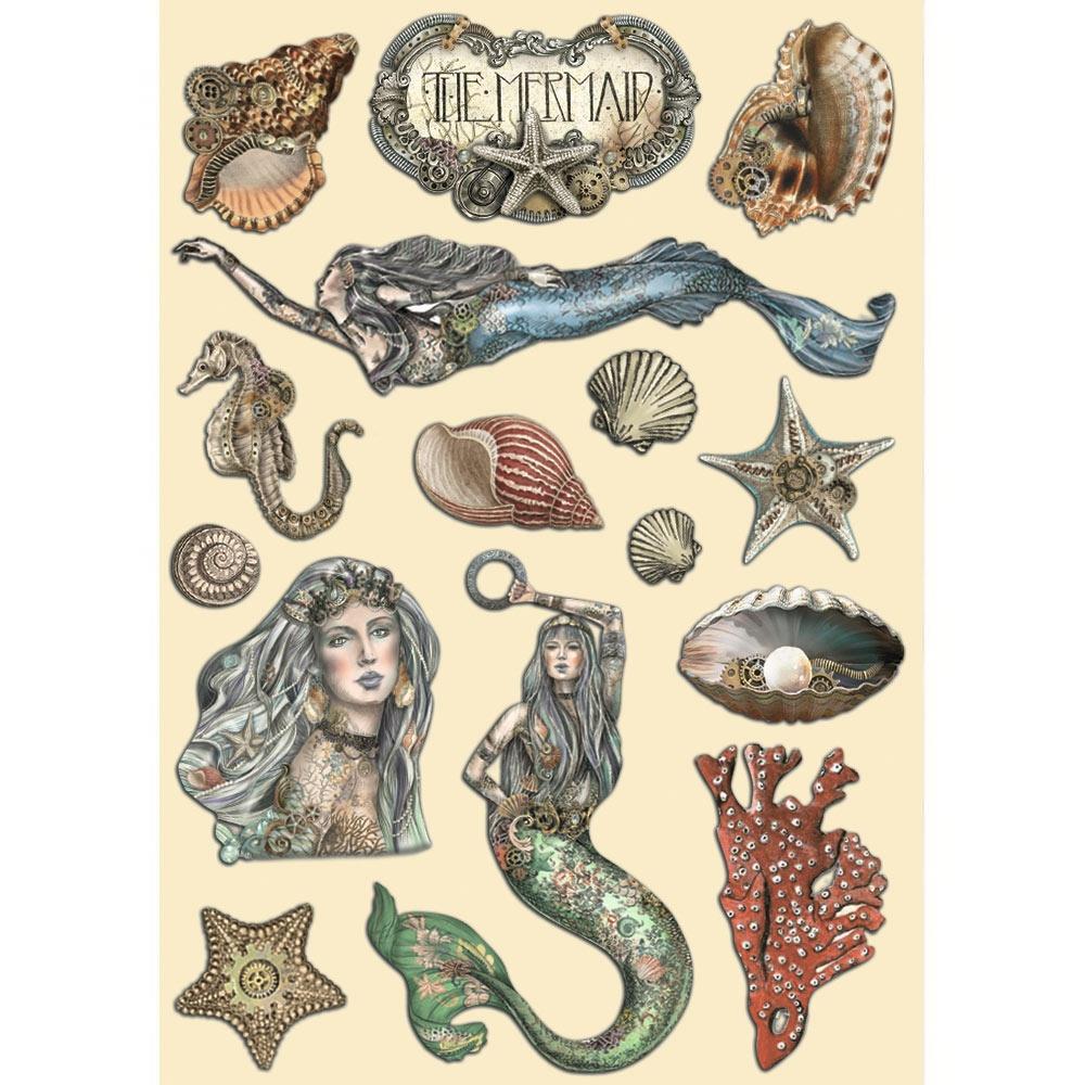 Stamperia Wooden Shapes A5 - Songs Of The Sea The Mermaid