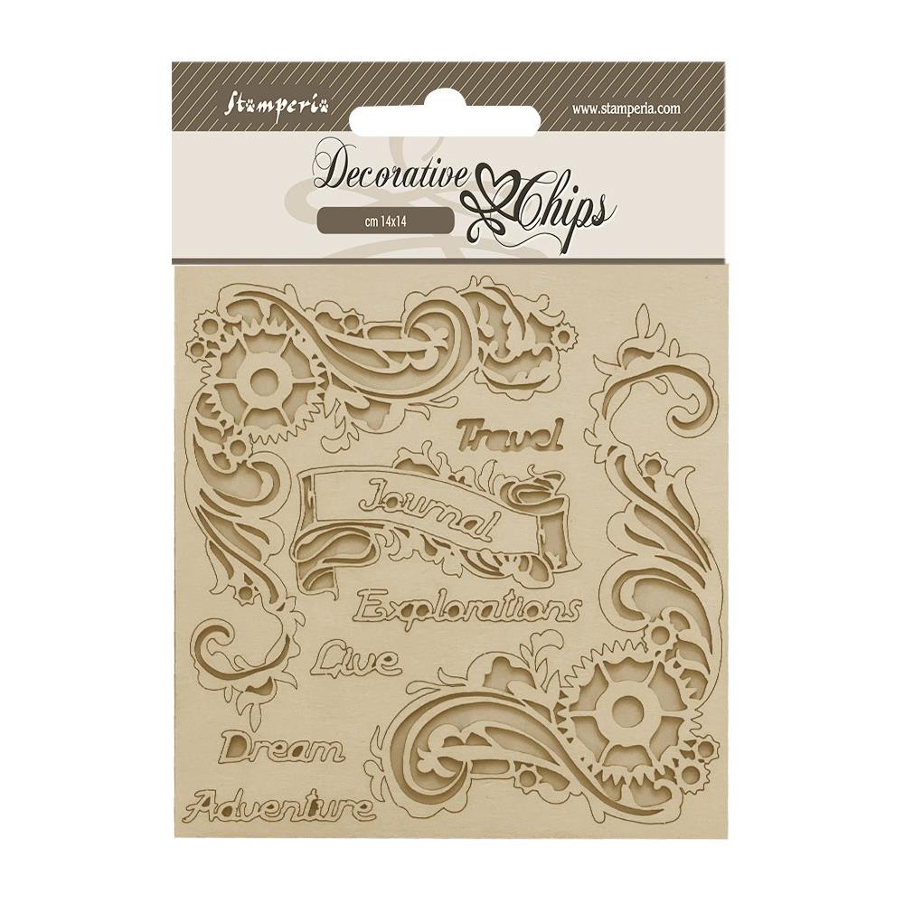 Stamperia Decorative Chips - Songs Of The Sea Journal