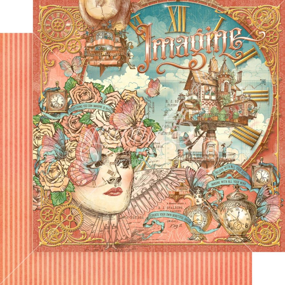Graphic 45 Collector's Edition - 8x8 Paper Pack - Imagine