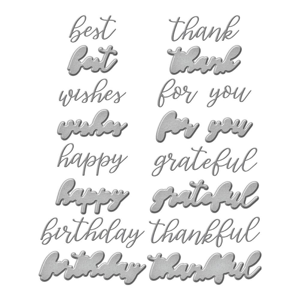 Spellbinders Etched Dies - Serenade Sentiments