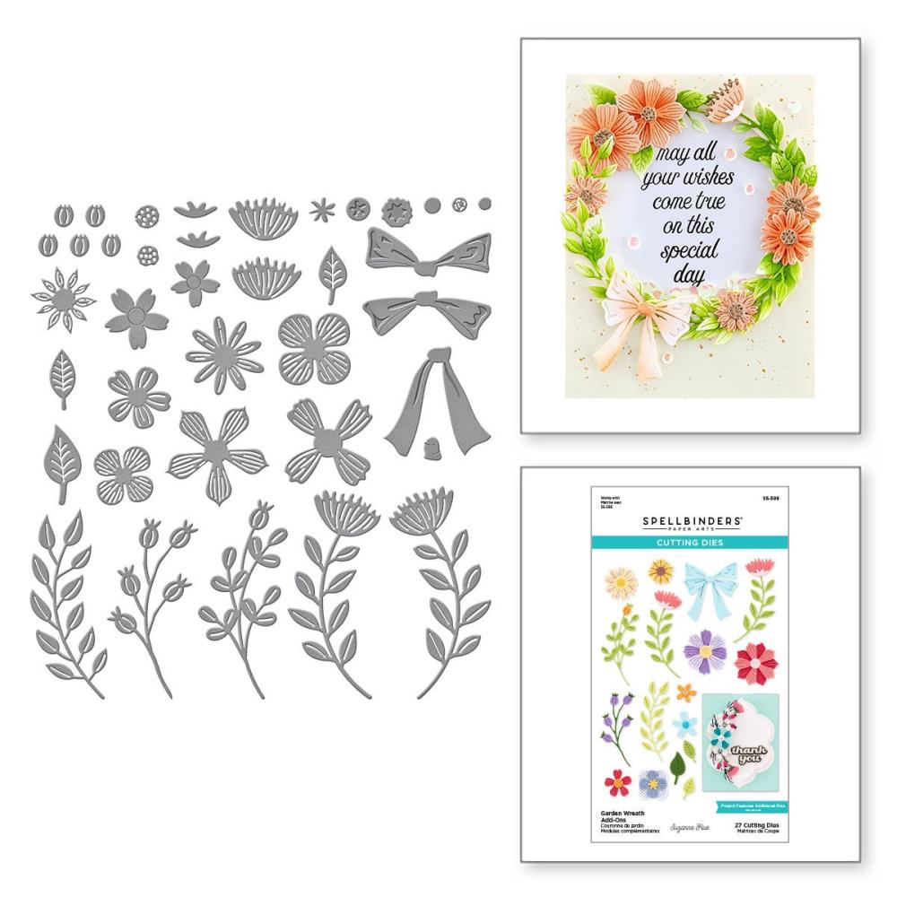 Spellbinders Etched Dies - Garden Wreath Add-Ons
