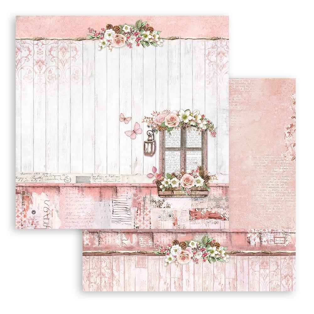 Stamperia Double-Sided Paper Pad 12x12 - Roseland