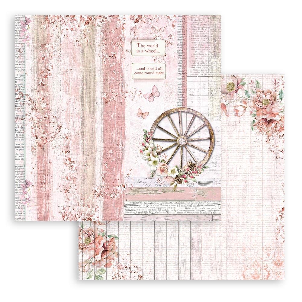 Stamperia Double-Sided Paper Pad 12x12 - Roseland