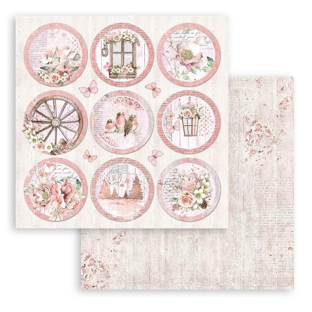 Stamperia Double-Sided Paper Pad 12x12 - Roseland