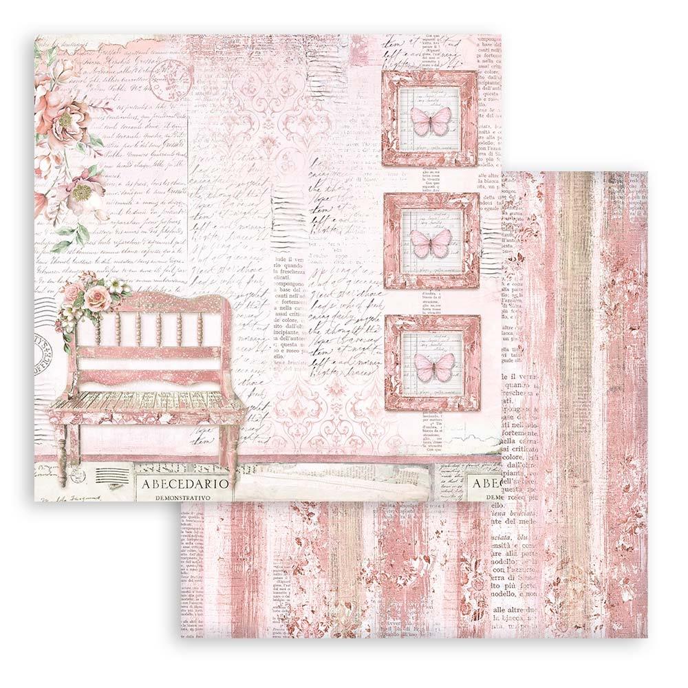 Stamperia Double-Sided Paper Pad 12x12 - Roseland