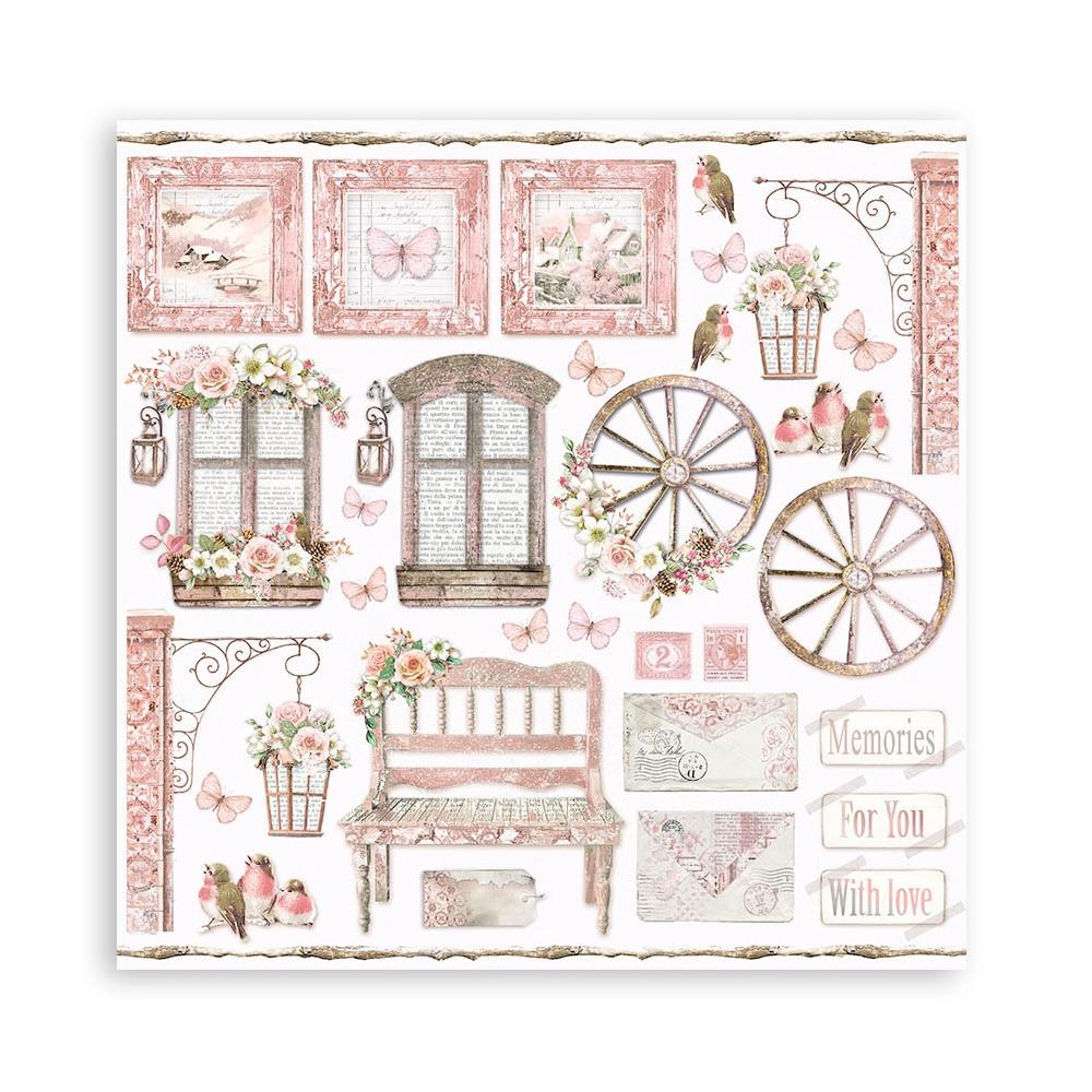 Stamperia Double-Sided Paper Pad 12x12 - Roseland