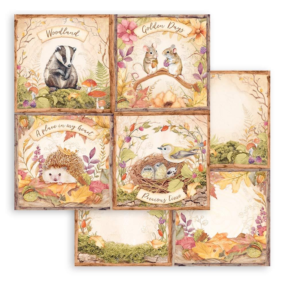 Stamperia Double-Sided Paper Pad 12x12 - Woodland